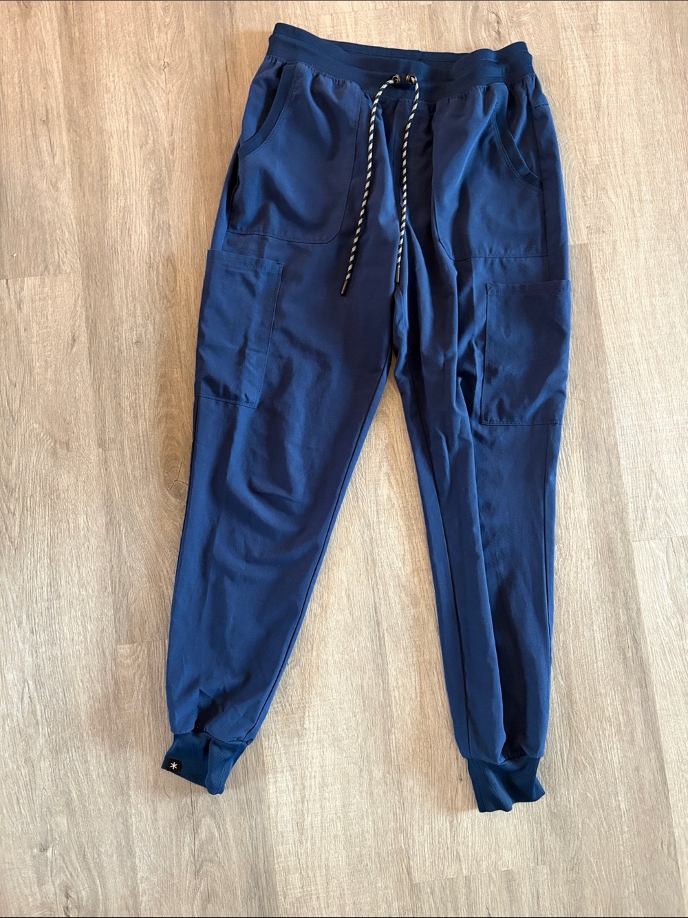 Navy Women’s Jogger Scrubs with Drawstring